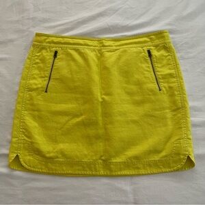 J. Crew Zip-pocket‎ Mini Skirt in Bright Yellow